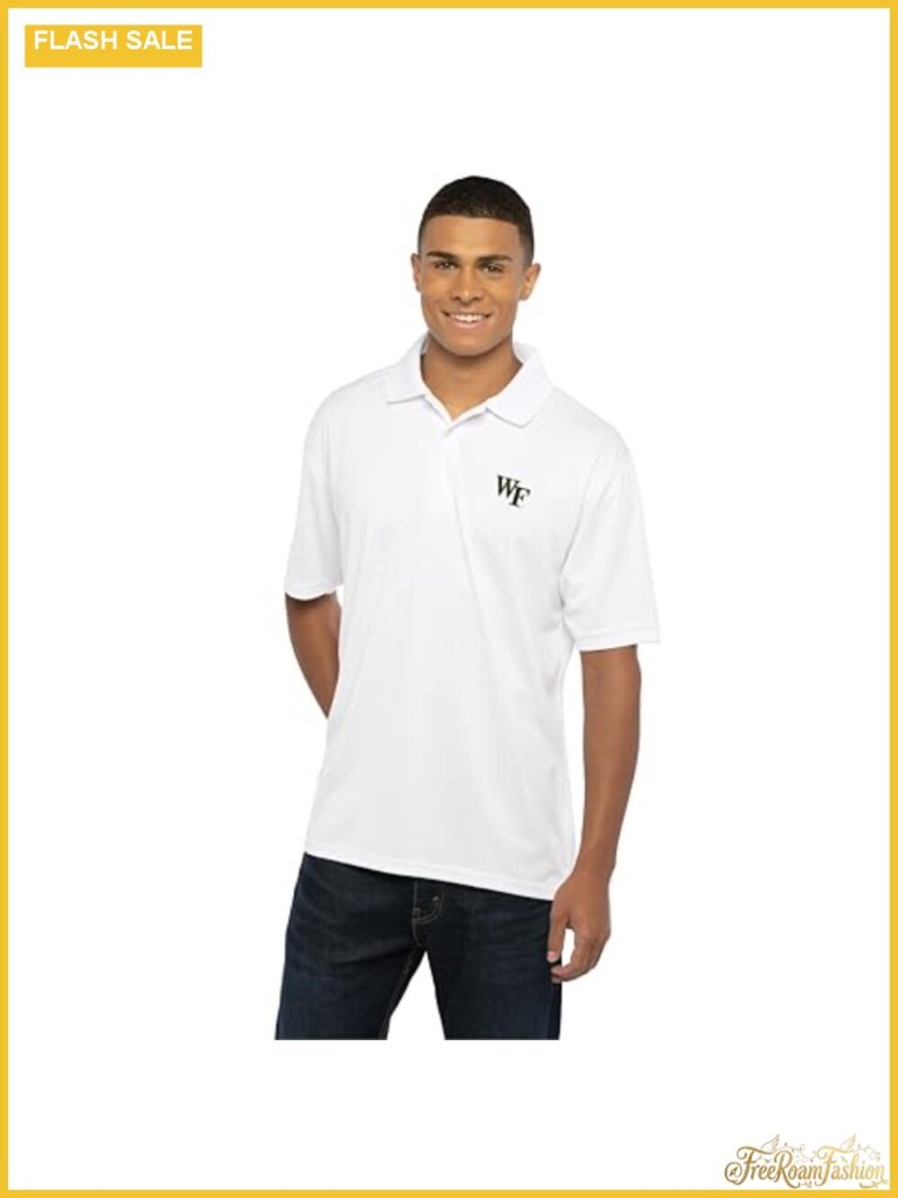 NCAA College Team Embroidered Moisture Wicking Polyester Polo